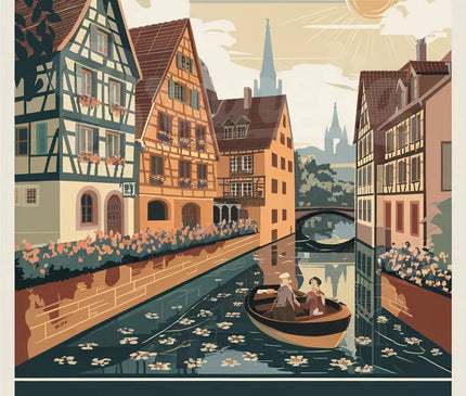 Pack Alsace — 4 affiches A4 — pack d'affiches vintage Brunelia