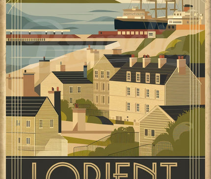 affiche vintage lorient