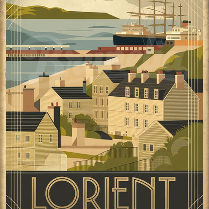 affiche vintage lorient