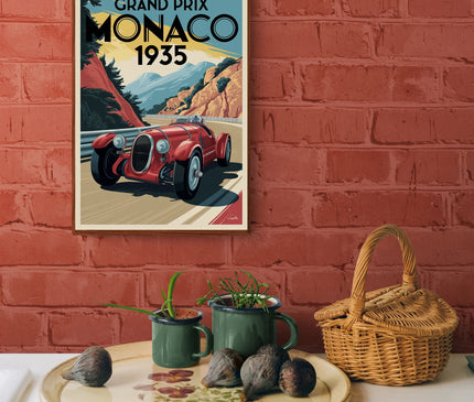affiche vintage automobile