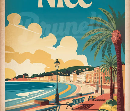 affiche vintage nice