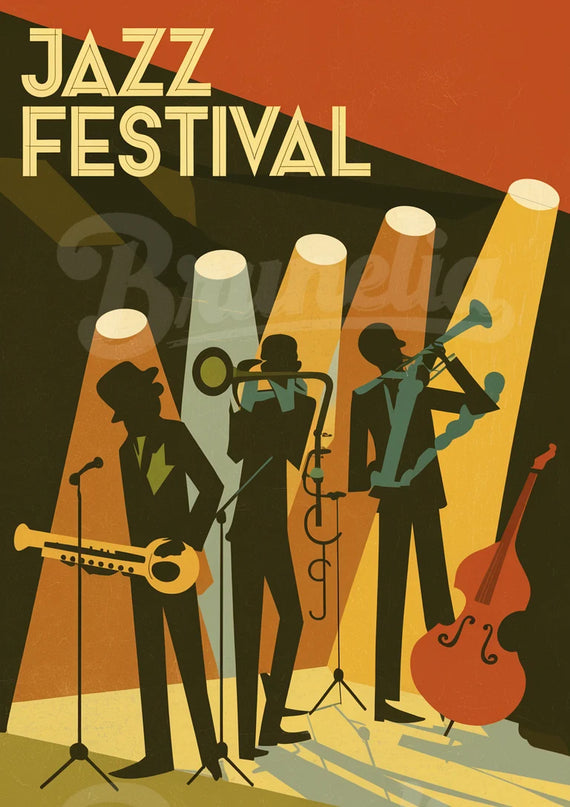 affiche jazz vintage