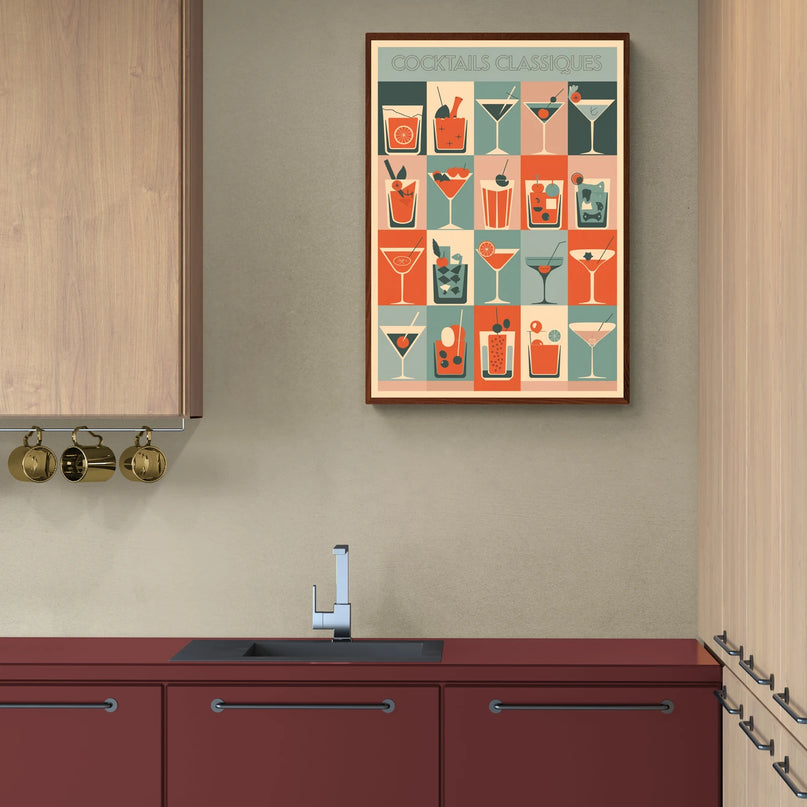 affiche graphique vintage