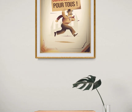 Affiche vintage revue geek rétro