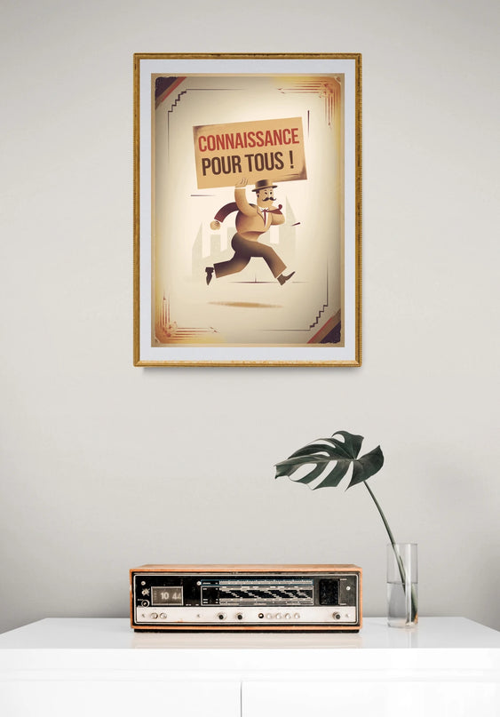 Affiche vintage revue geek rétro