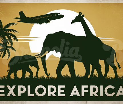 affiche vintage afrique