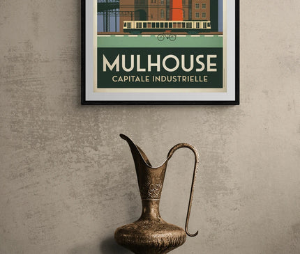 Affiche vintage Mulhouse