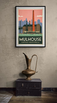 Affiche Mulhouse capitale industrielle 1930