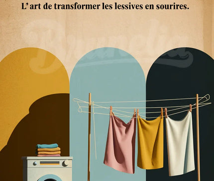 Pack Buanderie — 3 affiches A2 — pack d'affiches vintage Brunelia