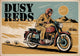 Affiche motocyclette désert style rétro