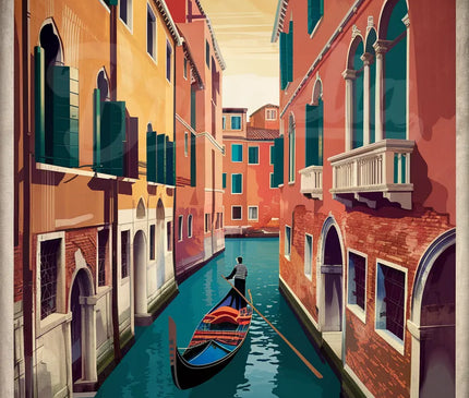 Pack Venise — 3 affiches A3 — pack d'affiches vintage Brunelia