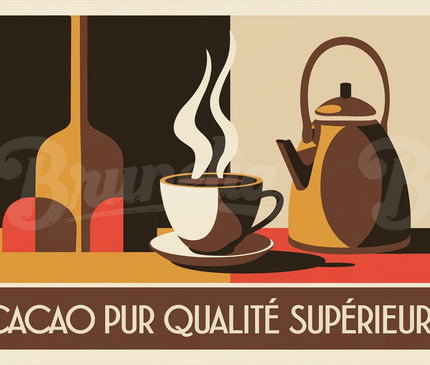 Affiche cacao vintage