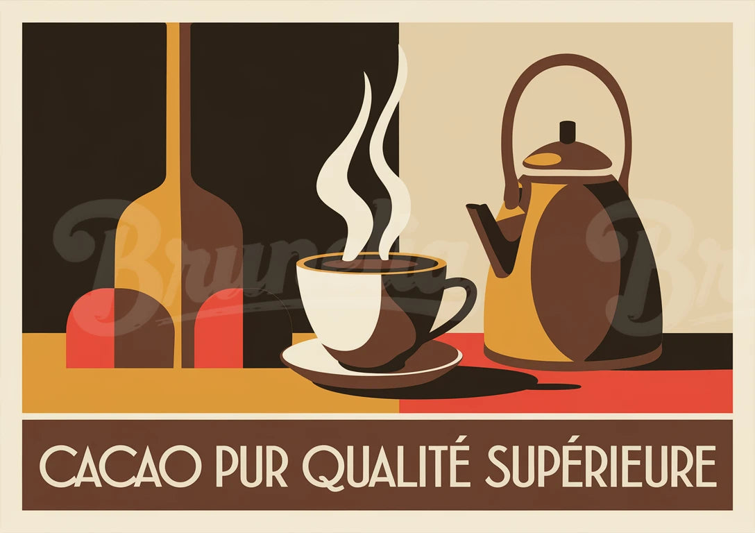 Affiche cacao vintage
