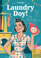 Affiche femme rétro lessive année 1950
