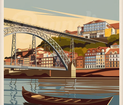 affiche porto vintage