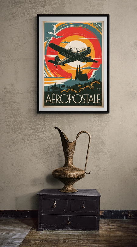 affiche vintage aeropostale