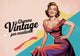 Affiche Femme élégante années 1950 Publicitaire