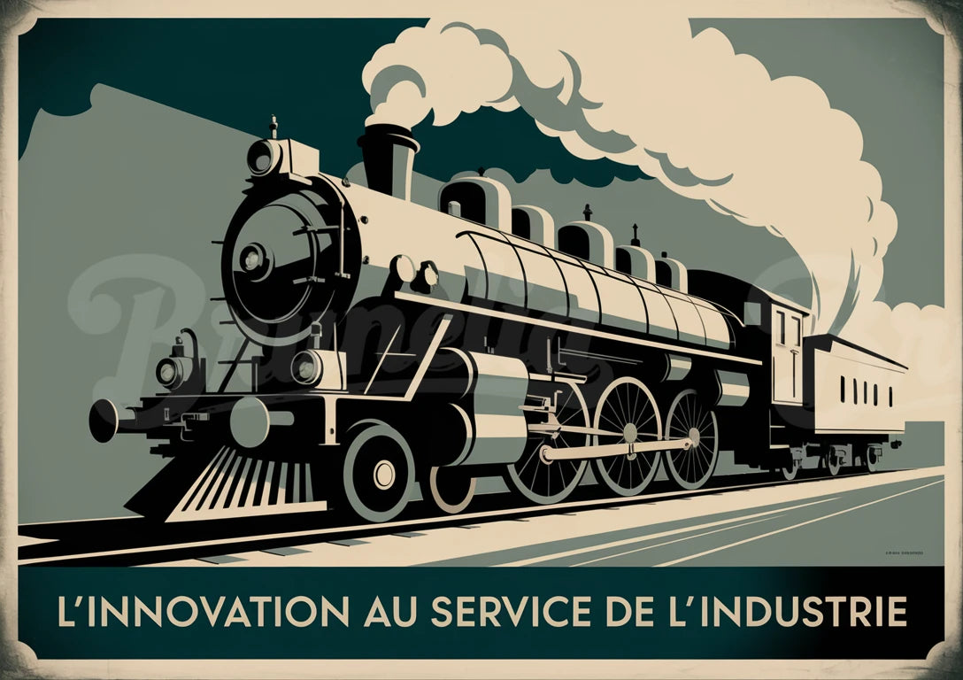 affiche vintage industrielle