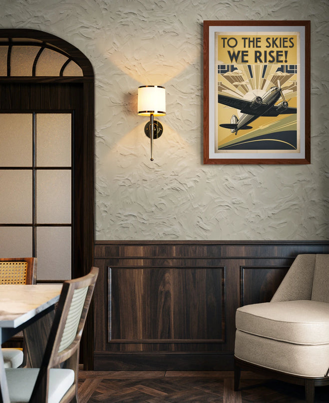 affiche vintage art aéronautique