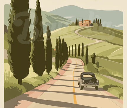 affiche vintage toscane 2