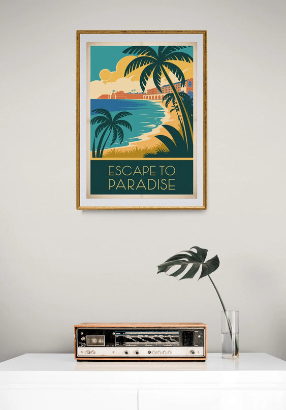 Affiche vintage touche