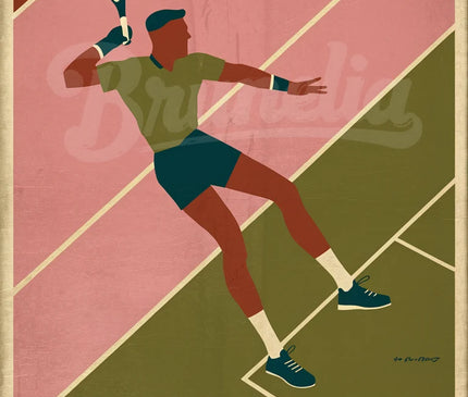 Affiche vintage tennis 2