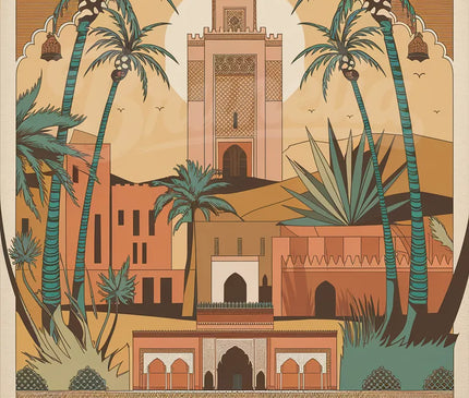 Affiche vintage Marrakech copie