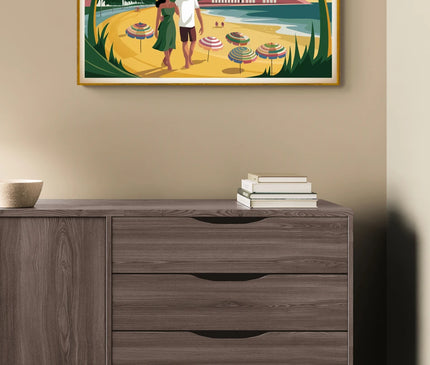 Affiche plage vintage Rio