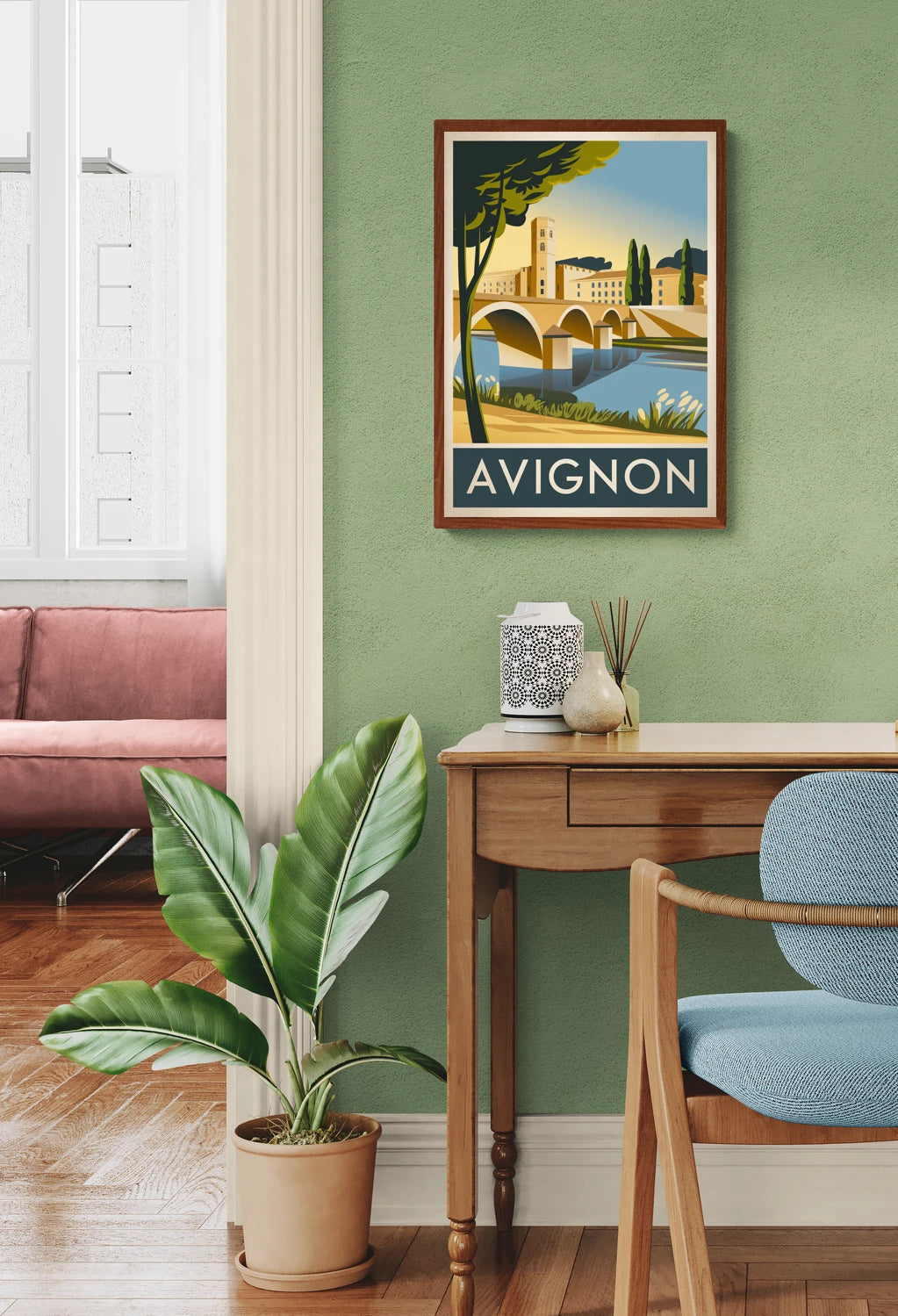 Affiche vintage Avignon 1