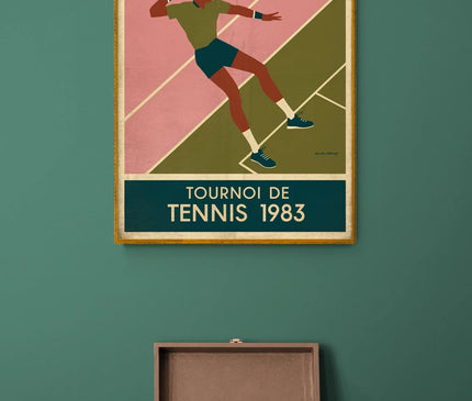 Affiche vintage tennis 2
