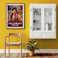 Affiche Bollywood Dreams homme indien palais architectural