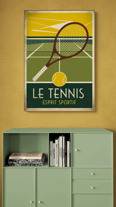 Affiche vintage affiches publicitaires tennis copie