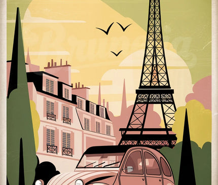 affiche paris vintage