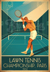 Affiche Joueur Tennis Championship Paris 1932