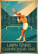 Affiche Joueur Tennis Championship Paris 1932