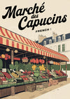 Affiche Marché des Capucins Paris années 1930