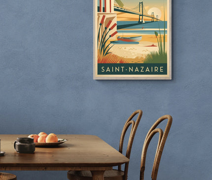 Affiche vintage Saint-Nazaire