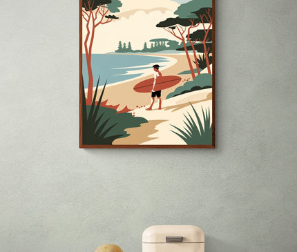 affiche vintage biscarrosse