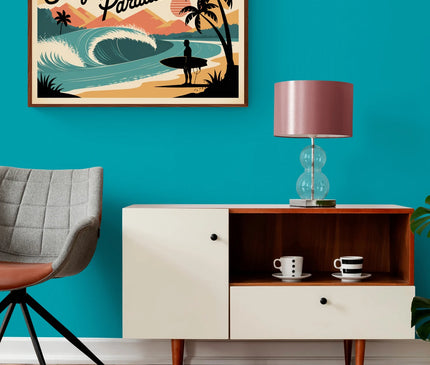 Affiche vintage plage et surf 1