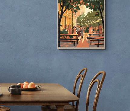affiche guinguette vintage