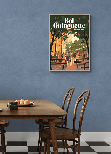 affiche guinguette vintage