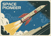 Affiche fusée décollage spatial rétro futuriste