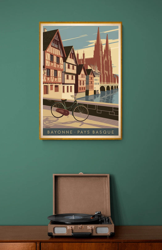 affiche bayonne vintage