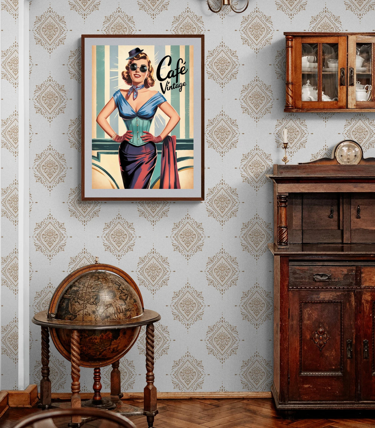 Affiche illustration pin-up