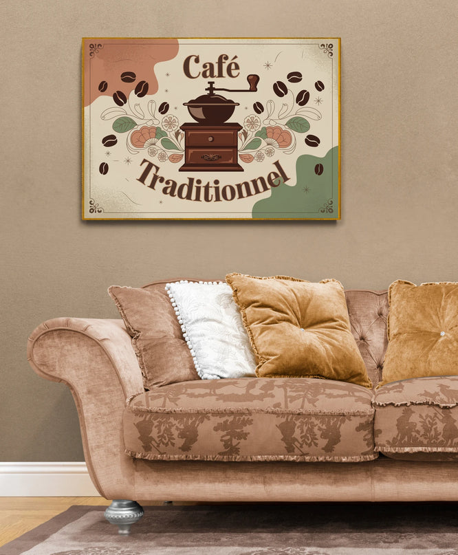 affiche vintage moulin à café
