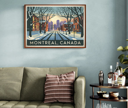 affiche vintage montreal