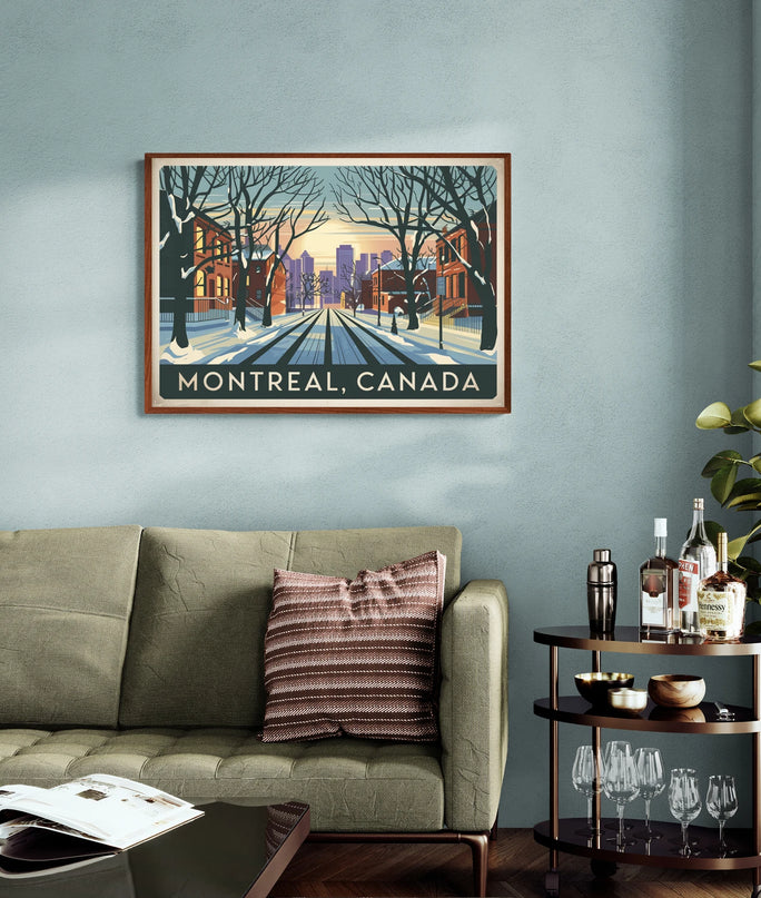 affiche vintage montreal