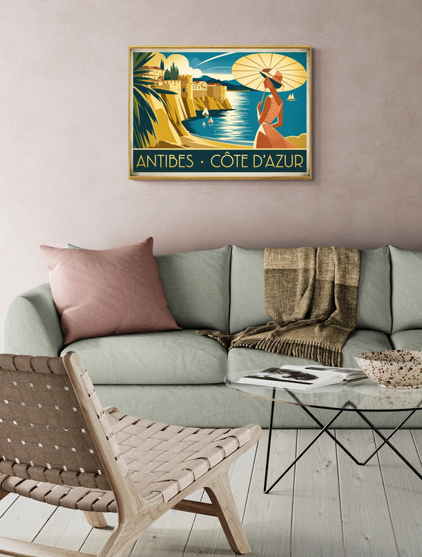 Affiche vintage Antibes