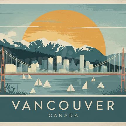 Affiche vintage Vancouver