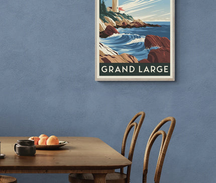 Affiche vintage grand large